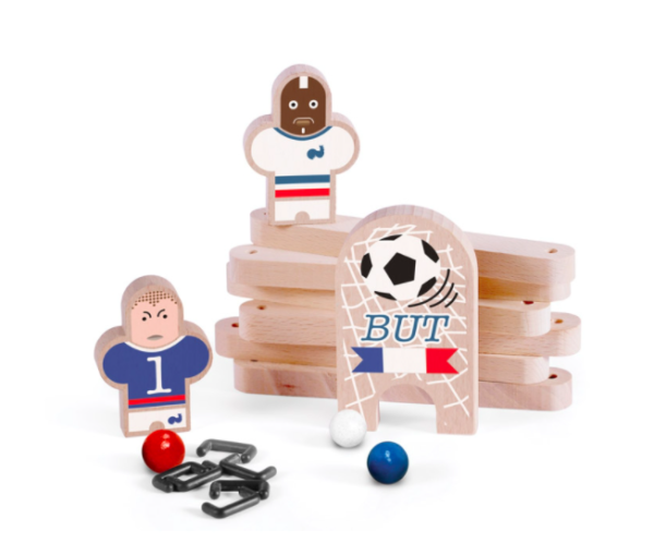 Un mini jeu de football en bois