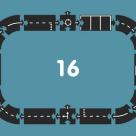 Circuit waytoplay 16 pieces assemblage facile