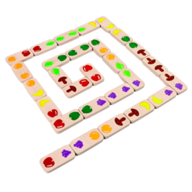 Domino des fruits et legumes Plantoys