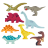 Set de 8 dinosaures en bois Tenderleaf