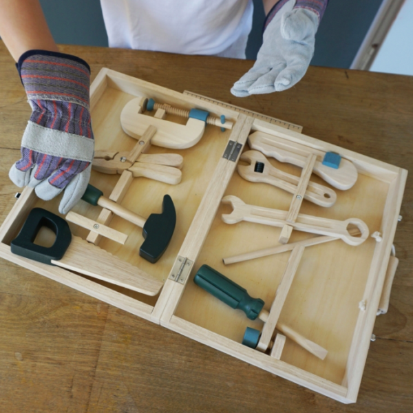 Mallette outils en bois egmont toys