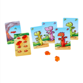 Contenu du jeu de cartes au pays des petits dragons haba