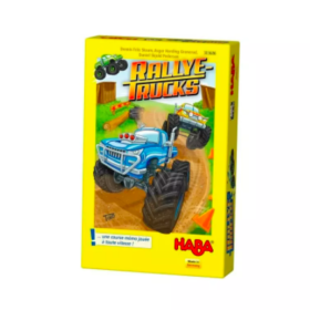 Boite du jeu de societe rallye trucks haba