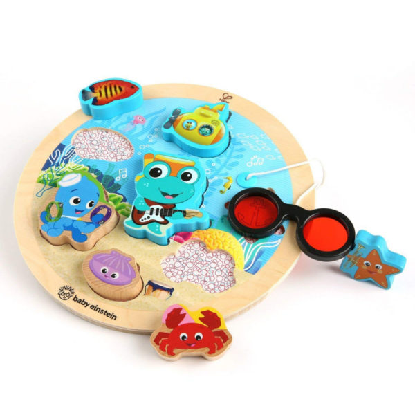 Puzzle bois hape de la vie marine et lunettes magiques