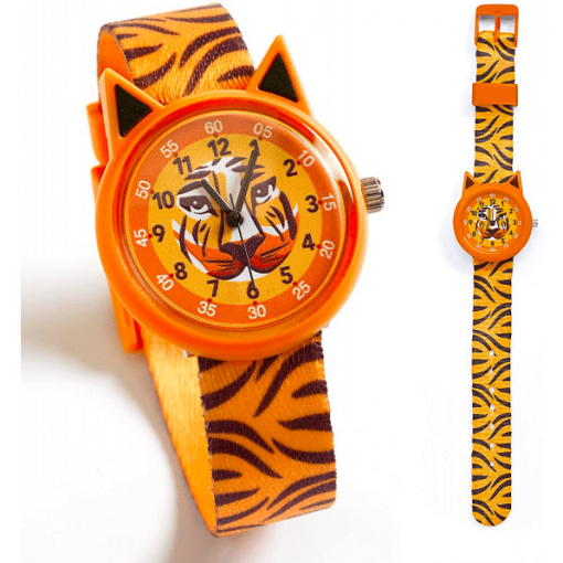 MOntre tigre djeco silencieuse et waterproof pour l'apprentissage