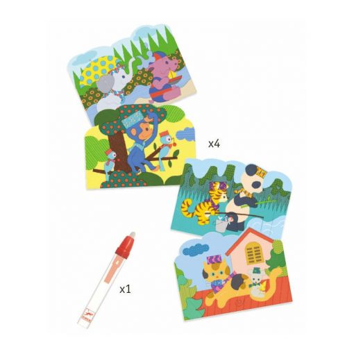 contenu du coloriage magique djeco