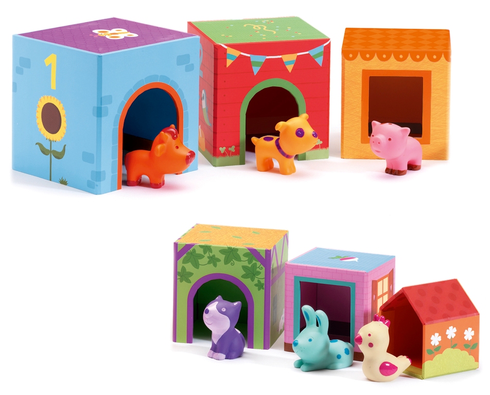 jeu cubes topanifarm djeco enfant