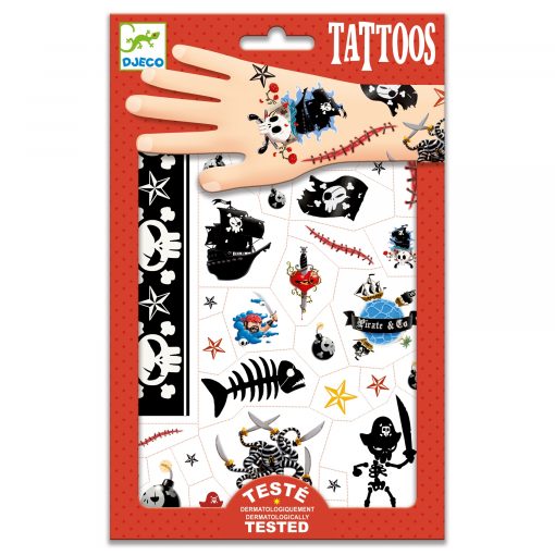 Tatouages pirates enfant djeco