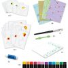 contenu de l'atelier pastel jungle colorée djeco