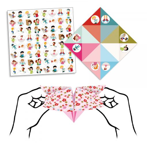 cocottes à gages en papiers avec des stickers pour les gages