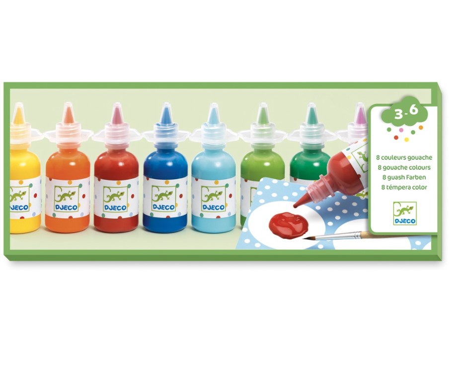 gouaches pour les petits djeco