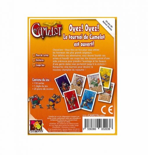 Boite de jeu Camelot jeu de stratégie
