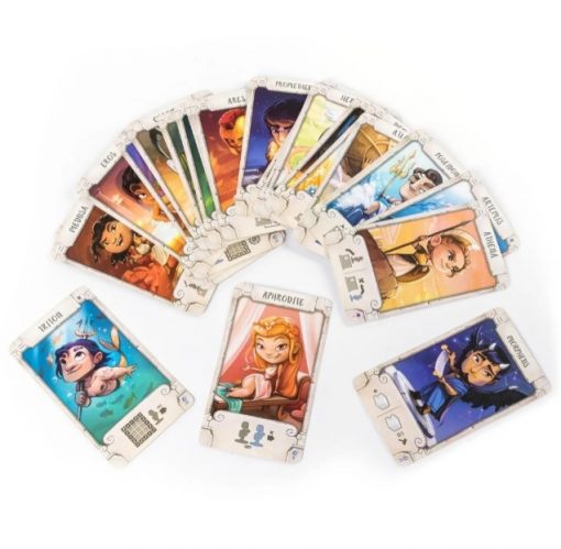 Santorini cartes pour construire sa tour et gagner la partie