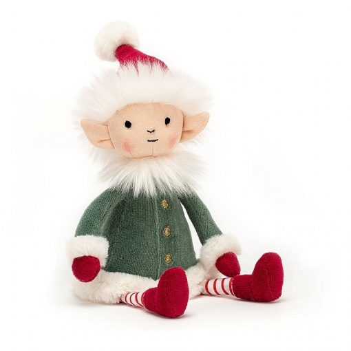 elfe de noel leffy peluche jellycat