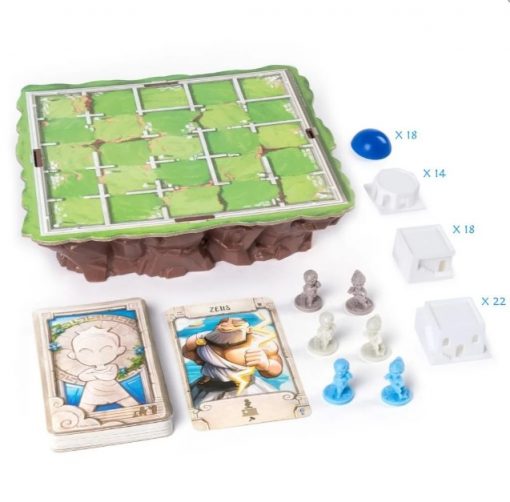 Santorini jeu être le premier à construire et arriver au sommet de la tour