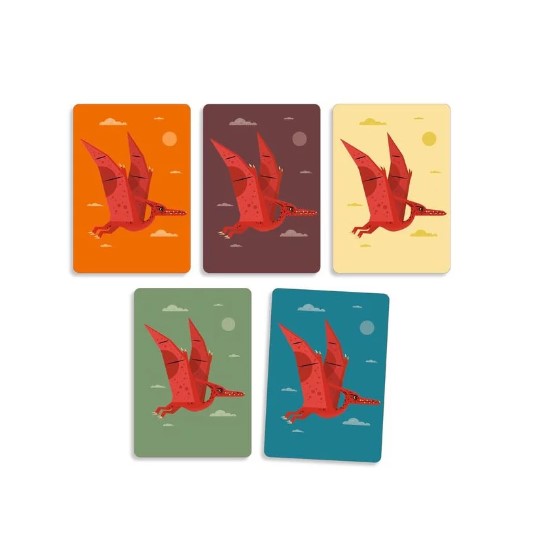 Djeco jeu de cartes sur le thème des dinosaures Dino Draft