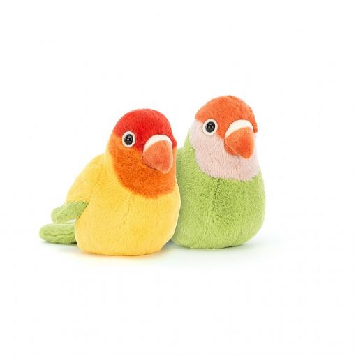 Paires oiseaux inséparables jellycat