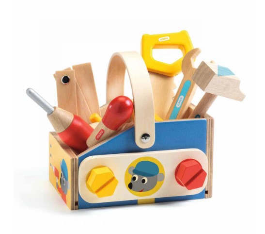 Mini brico outils en bois djeco