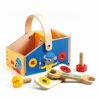 Mallette outils en bois djeco