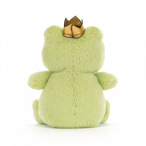 Grenouille toute douce avec une couronne dorée Jellycat