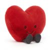 peluche Coeur rouge Jellycat grand format