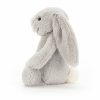 Jellycat peluche lapin gris argenté