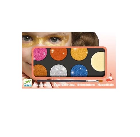 Maquillage enfant 6 couleurs effet métal de chez djeco