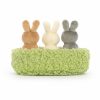 Lapins dans leur couffin peluche Jellycat