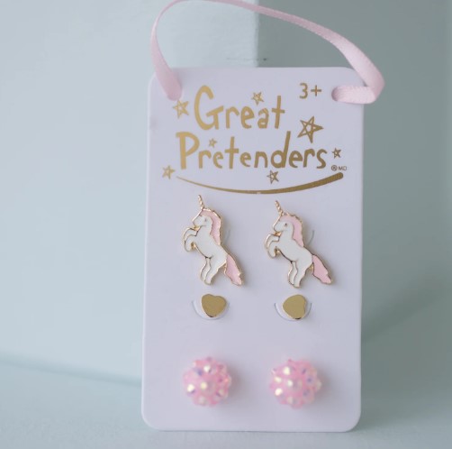 lot de 3 boucles d'oreilles great pretenders