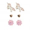 boucles d'oreilles licorne