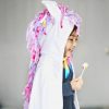 cape de licorne avec crinière multicolore