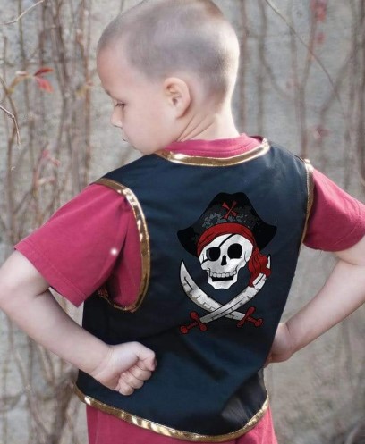 Veste pirate avec un cache oeil Great Pretenders