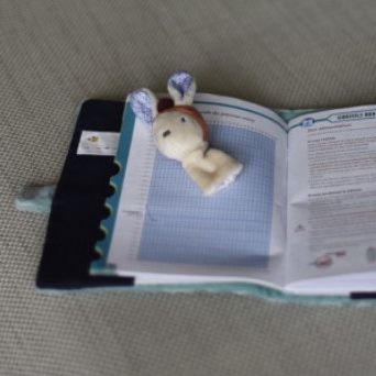 protège carnet de santé Gabin lapin ebulobo