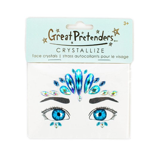 strass autocollant pour le visage sirène