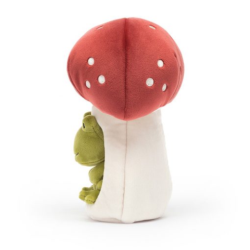 grenouille et champignon peluche jellycat