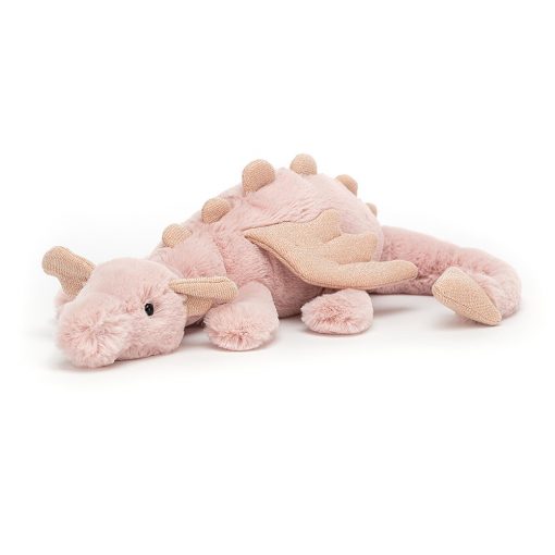 petit dragon rose jellycat 26 cm