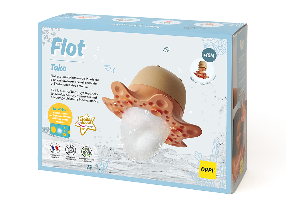 jouet de bain tako le poulpe Flot Oppi