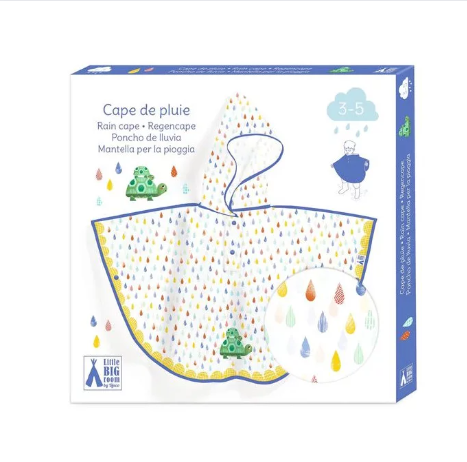 cape de pluie tortue 3-5 ans