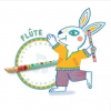 flute enfant en bois coloré