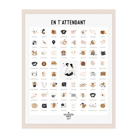Affiche En t'attendant - Les petites dates