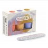 Coffret de 3 vernis Corail, Bleu Lavande, Or + une lime