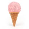 peluche glace gout fraise Jellycat
