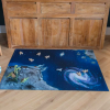 tapis de jeu carpeto sur le theme de l'espace taille M
