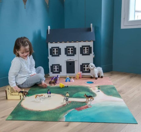tapis de jeu poney