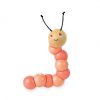Chenille articulée orange