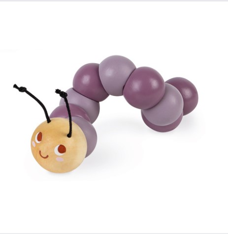 Chenille articulée violette