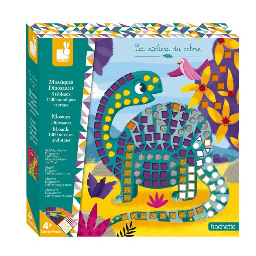 Kit créatif Janod - Mosaiques dinosaures 4+