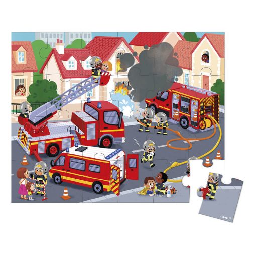 Puzzle pompiers 3 ans