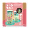 Kit pour réaliser des photophores DIY en papier tissé de marqe Djeco avec bougies LED fournies